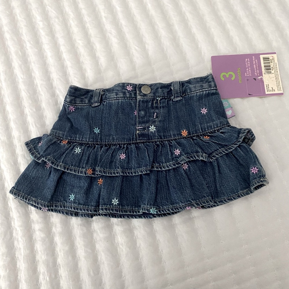 Carter’s baby girl denim skirt 🎀